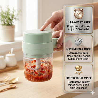 4-in-1 Electric Vegetable Cutter, Slicer, Grater, Chopper