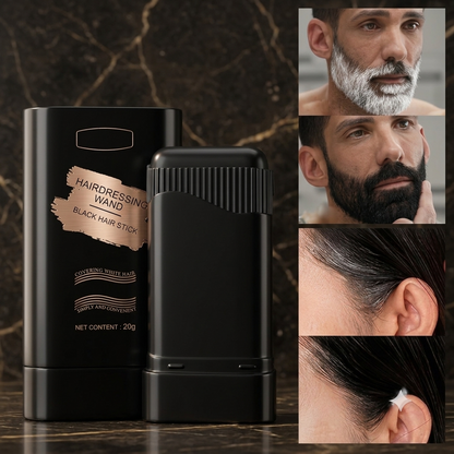 Hair Color Comb Stick | Instant Grey Root Cover For Men & Women | Black